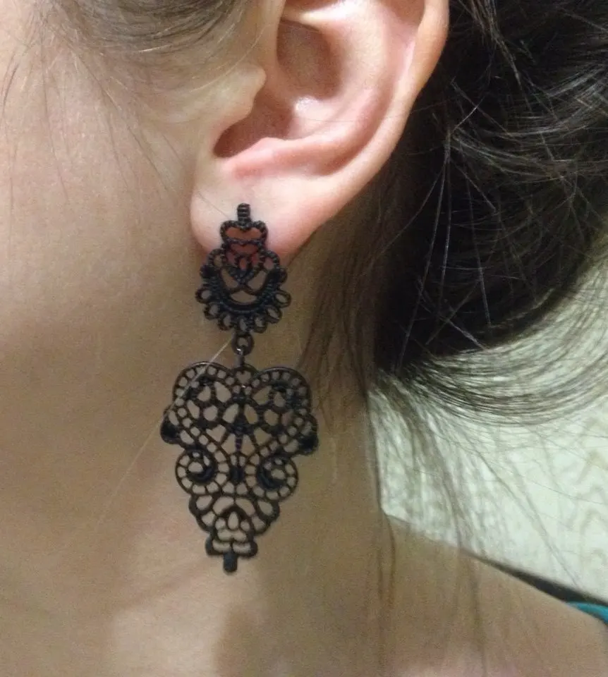 ODETOJOY Silver Plated Leaf Drop Earrings - Bohemian Dangle Earrings With Fish Hook, Trendy & Simple