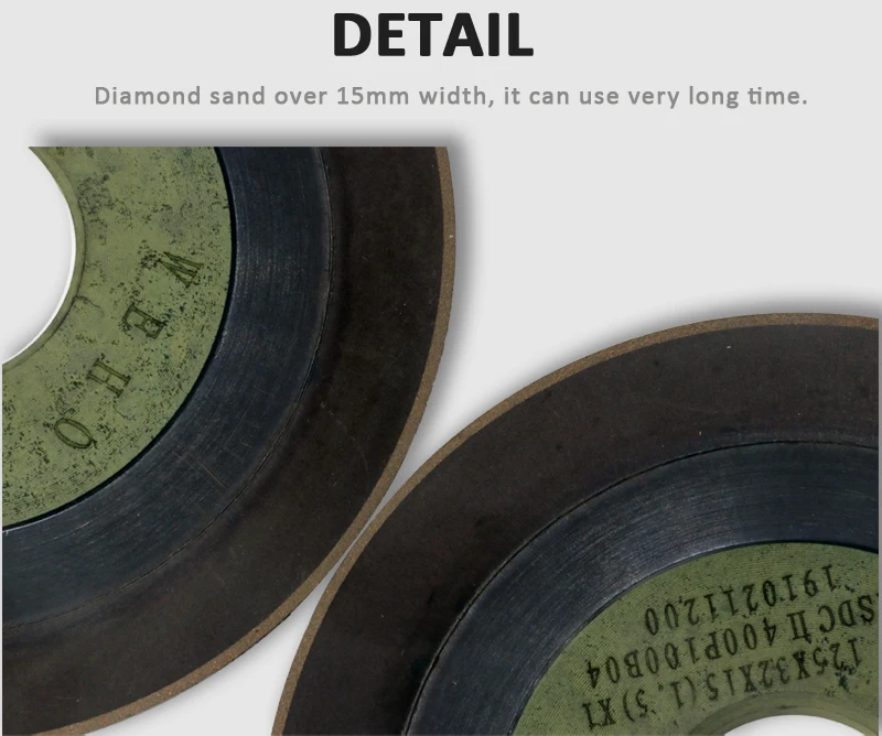 Diamond Grinding Wheel for Carbide Tungten Saw Blade Rake Face Angle Resharpen Disc Steel Milling Cutter Tool Sharpener Grinder