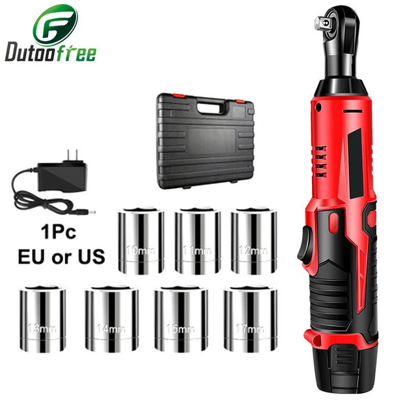 12V Cordless Electric Wrench 3/8 Ratchet Wrench set Angle Drill Screwdriver to Removal Screw Nut Car Repair Tool Power Tools 12v cordless electric wrench 3 8 ratchet wrench set angle drill screwdriver to removal screw nut car repair tool power tools