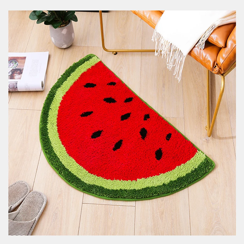 Cool Fruit Watermelon Red Front Door Floor Doormat Carpet Rug Indoor Anti-slip 