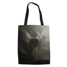 THIKIN крутая статуя гигантская 3D Художественная печать хозяйственная сумка для девочек Женская сумка через плечо женская Холщовая Сумка на заказ узор