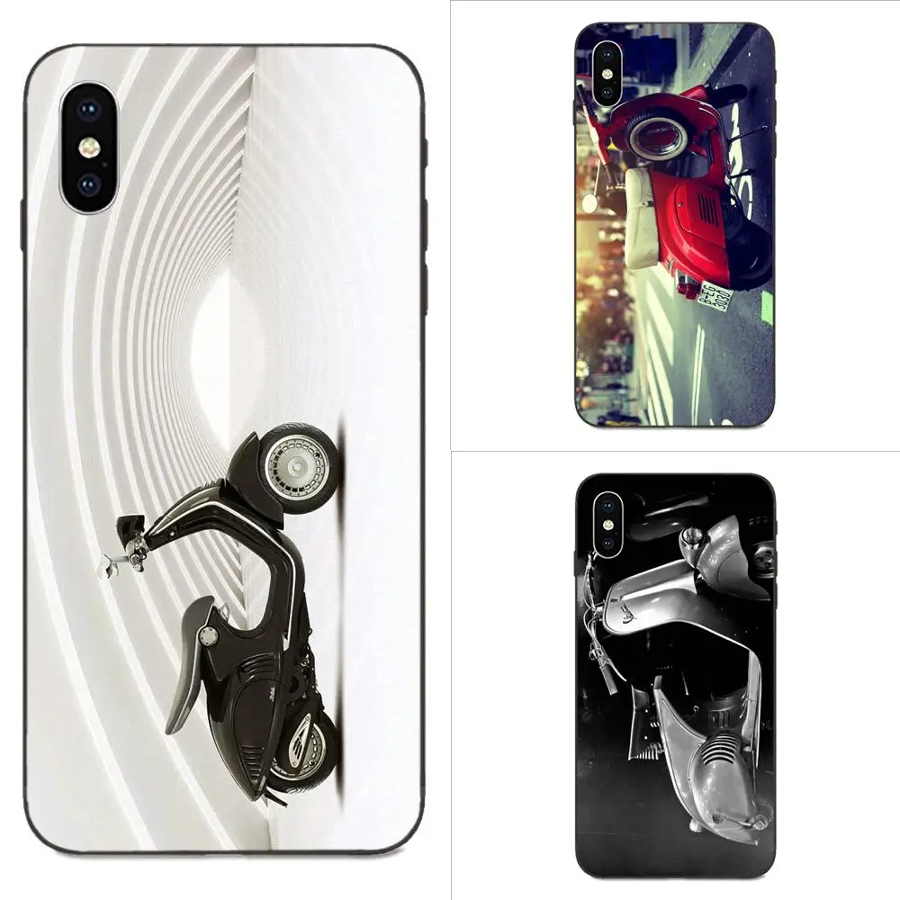 

For Xiaomi Redmi Note 3 3S 4 4A 4X 5 5A 6 6A 7 7A K20 Plus Pro S2 Y2 Y3 Soft Silicone TPU Black Mobile Phone Vespa Scooter Black