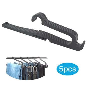 

5PCS Organizer Pants Closet Organizer Space Saving Magic Hurdle Hanger Rack Clothes Hangers For Clothes Closet For Pants