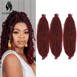 28 Inch Synthetic Crochet Hair for Braid Afro Marley Kinky Curly Braiding Hair Women Bulk Twist Hair Extensions Alororo