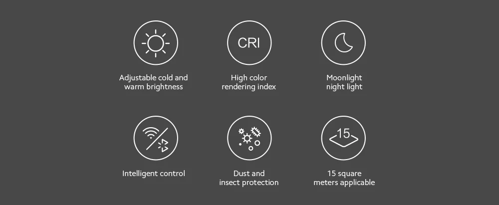 Yeelight YLXD76YL 320 Upgraded Version 23W AC220V Smart LED Ceiling Light Adjustable Brightness Voice Intelligent Control Work With Apple Homekit