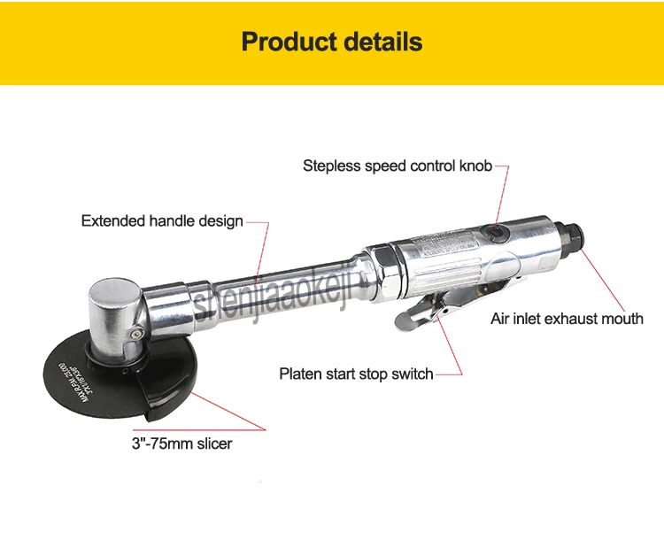WX-813 Small-Scale Pneumatic Cutter Machine 18000RPM Air Cutting Machine Tool Wi