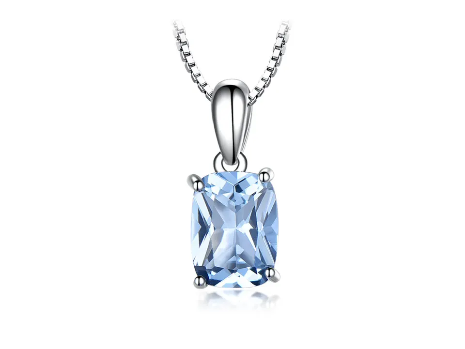 UMCHO Sky blue topaz silver sterling jewelry sets for women S011B-1-PC (2)