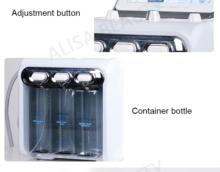 7 az 1-ben Hydrafacial gép LED maszkkal, hidrodermabrázióval, RF liftinggel és ultrahangos bőrfiatalítással a mélytisztításért és hidratálásért