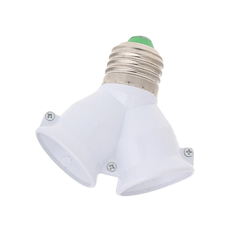 

E27 To Double E27 Base Socket Extender Adapter Converter LED Light Lamp Bulb Drop Ship Support