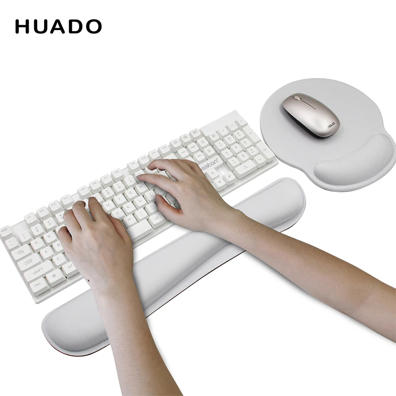 Ergonômico Memória Espuma Mouse Pad com Descanso de Pulso Base de Borracha Antiderrapante - Imagem 3