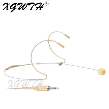 

Headset Headworn Microphone Mono 3.5mm Thread Screw Lock Plug Omnidirectional Condenser for Wireless System Bodypack Transmitter