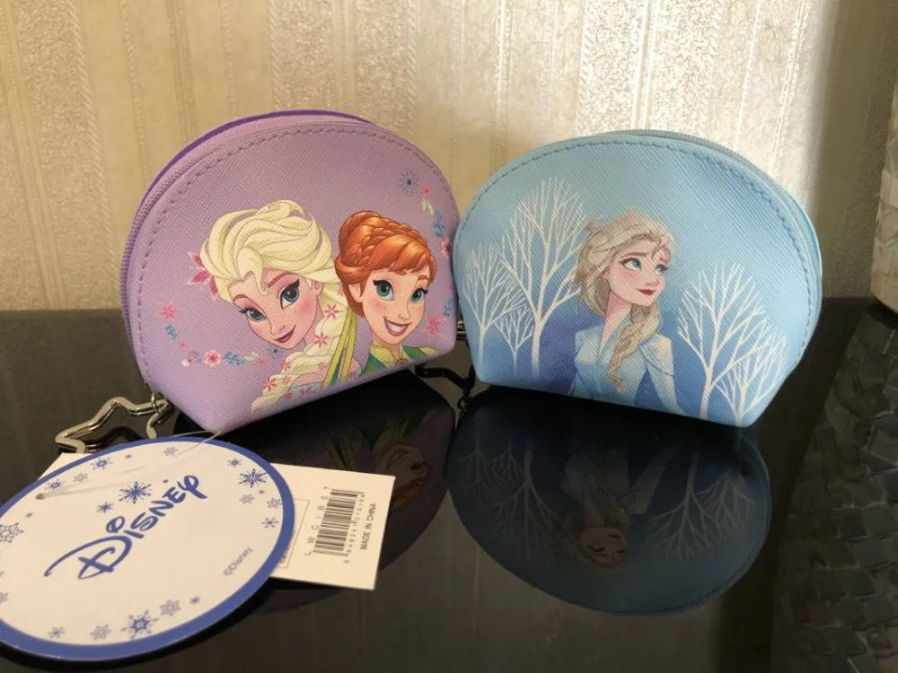 Новое поступление подлинный Дисней FrozenII детский мультяшный плюшевый Кошелек из искусственной кожи для монет Русалка холодное сердце девушка сумка монета Эльза сумочка клатч плюшевый