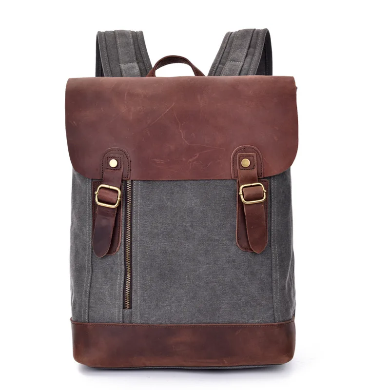 

Cross Border for 2019 New Style Canvas Men Backpack Casual Travel Multi-functional Hand Large-capacity Backpack