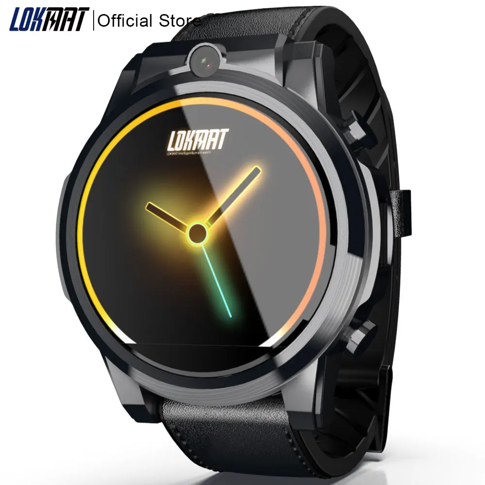 Мужские умные часы LOKMAT 4G Android 7 1 MTK6739 3 ГБ + 32 AMOLED экран аккумулятор 610 мАч GPS Смарт