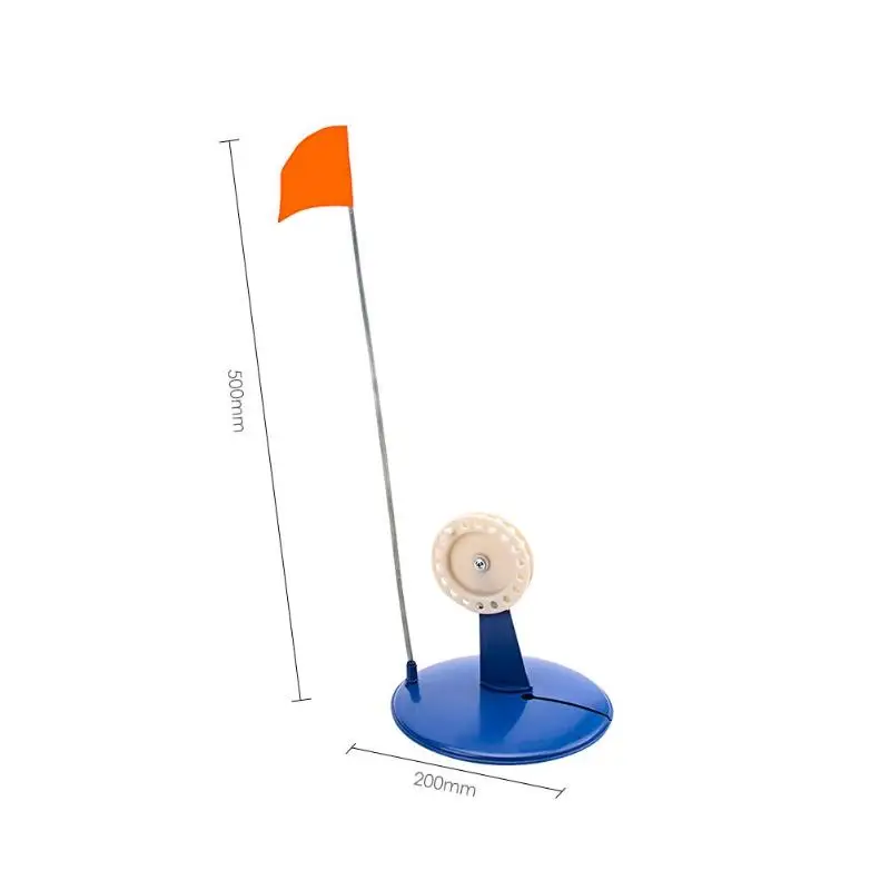 Portable Durable Winter Ice Fishing Rod Blue Flag Tip-Up Hand-free Compact Pole Outdoor Fishing Tackle Accesspries