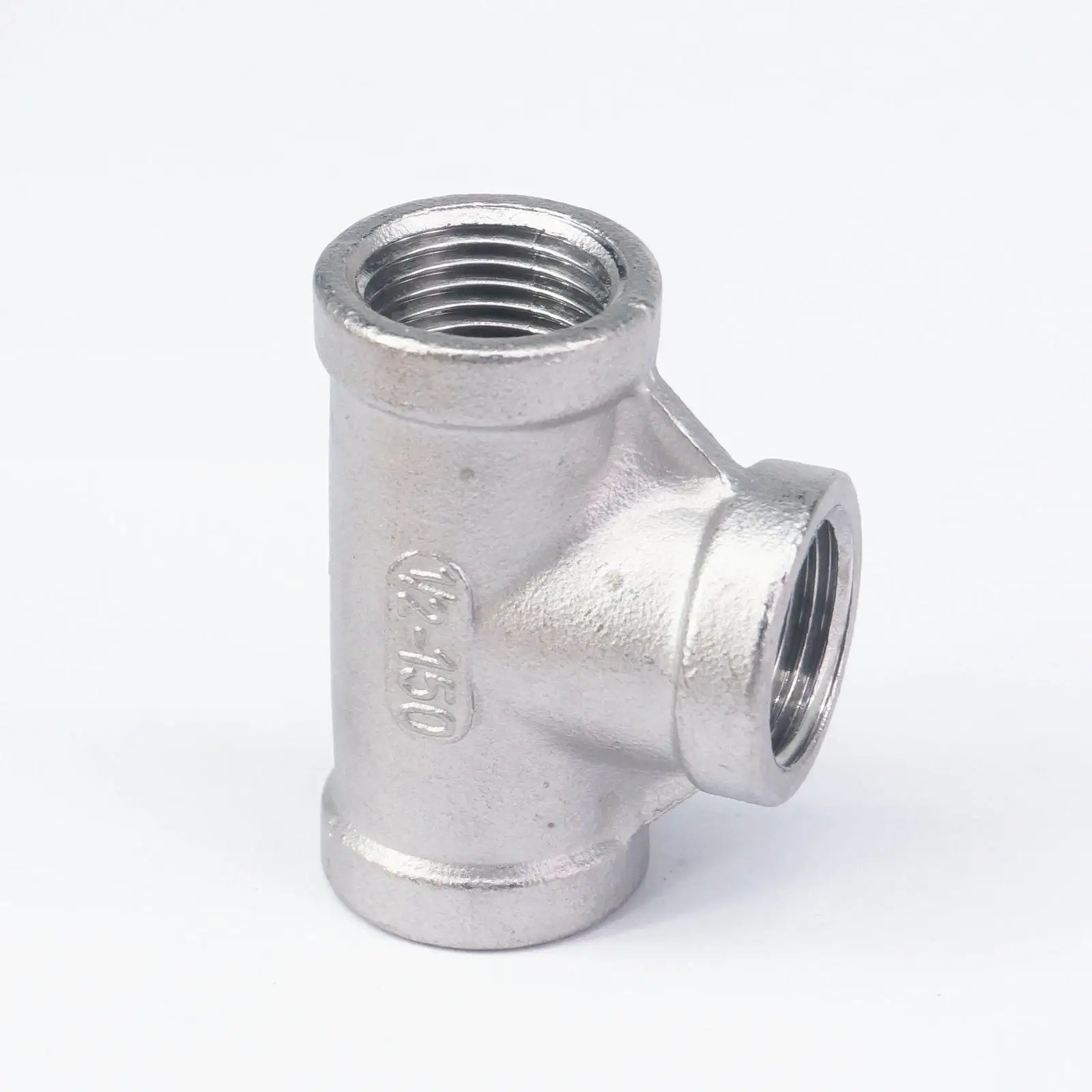 1/4" Tee 3 way Female SUS SS 304 Stainless Steel Threaded Pipe Fitting BSPT 