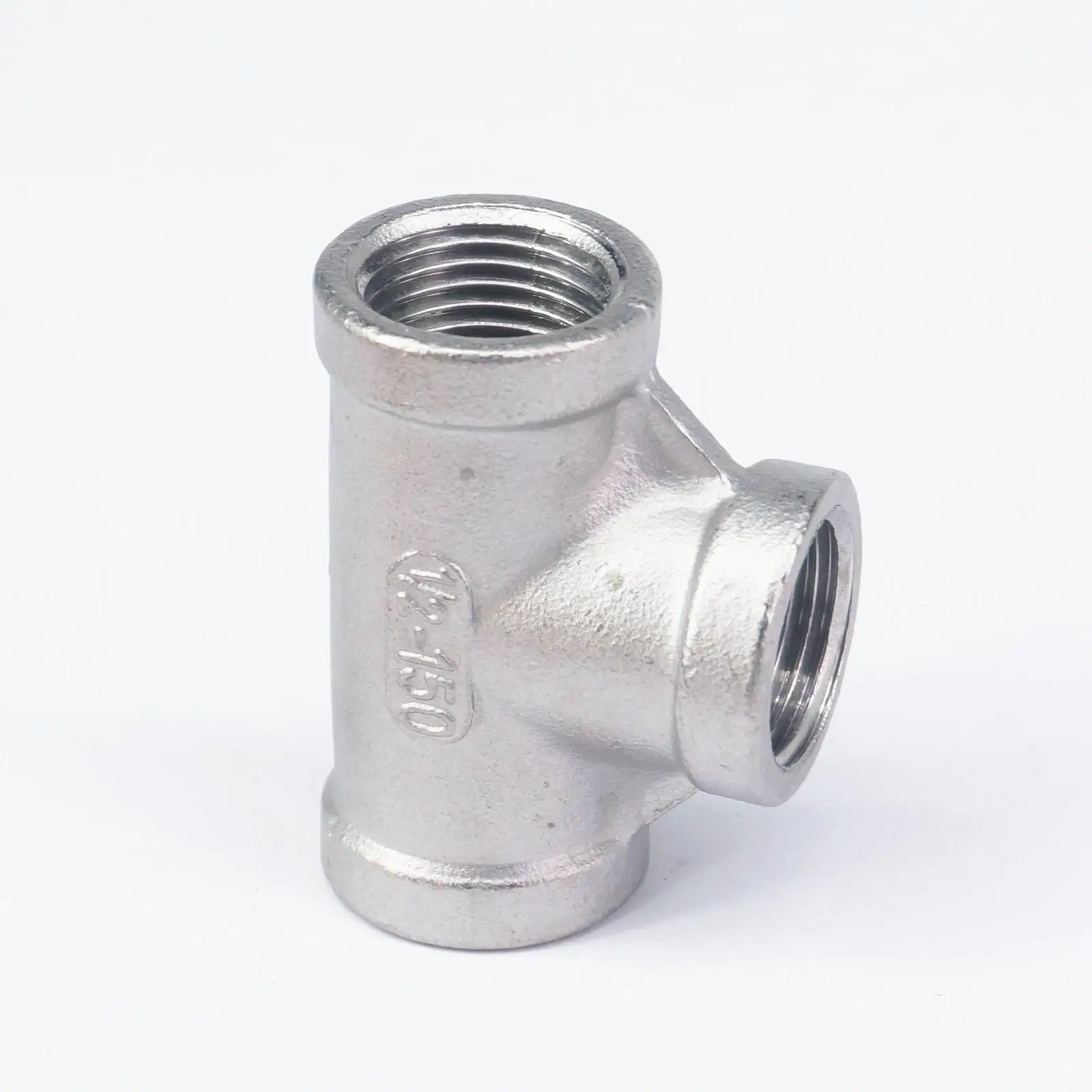 

1/2" BSP Euqal Female Tee Thread 3 Way 304 Stainless Steel Pipe Fitting Connector Coupling for water air gas