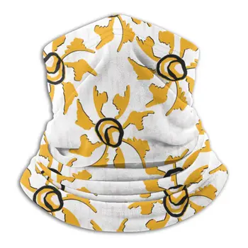 

NOISYDESIGNS Yellow Flower Print Face Mask Bicycle Ski Skull Half Face Mask Scarf Multi Use Neck Mask Winter Women Warmer Scarf