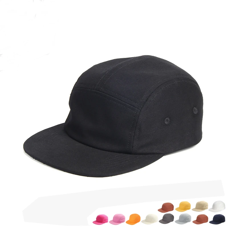 Custom Logo Gewassen Katoen Vijf 5 Panel Gorra Baseball Cap Pet