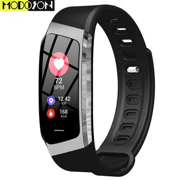 

MODOSON Bluetooth Smart Bracelet E18 Heart Rate Monitor Band Sport Fitness Tracker Smartband Blood Pressure Men Women Wristband
