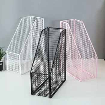 

Iron Bookshelf Desktop Book Magazine Storage Rack Iron Bookshelf Organizer Display Decor