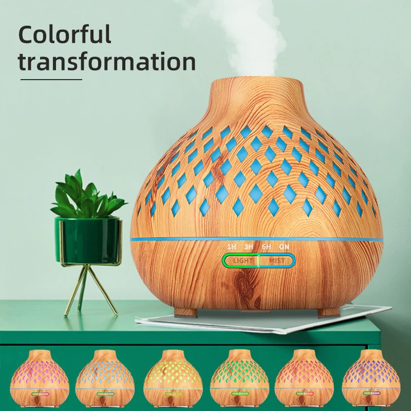 Electric Air Humidifier Aroma Diffuser Air Diffuser Ultrasonic Remote Control Essential Oil Diffuser LED Cool Mist Maker Fogger