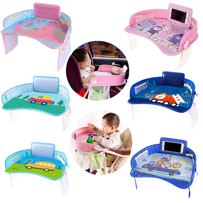 Multifunctional Cartoon Car Safety Seat Tray Waterproof Stroller Holder Kids Toy Food Drink Table Baby | Автомобили и мотоциклы