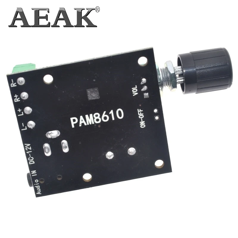 AEAK Super Slim 2x15 Вт PAM8610 цифровой усилитель двойной мощности класса D 12 В|audio amplifier