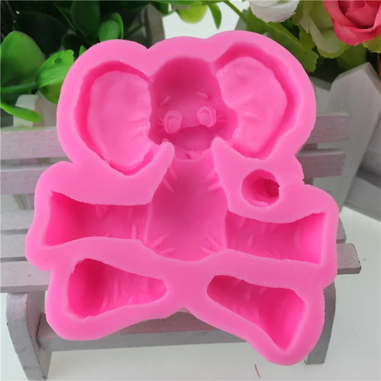 3D мультфильм силиконовая формочка в виде животного помадка торт украшения инструменты Конфеты глины формочки для печенья формы для шоколада кекса - Цвет: Anima-3423