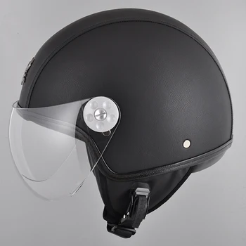 

Retro half helmet all season helmet safety helmet protection helmet lens anti foam