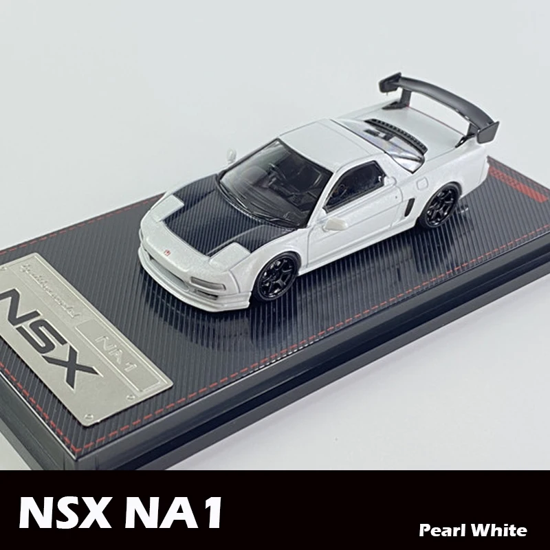 IG 1/64 Honda NSX NA1 Alloy Model Car Die-cast Metal Display Collection Vehicle Gifts - Pearl White | Игрушки и хобби