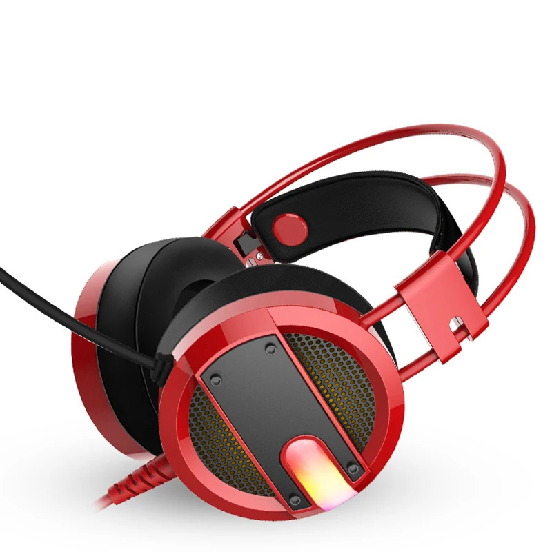3 5 мм Gaming Headset бас Шум шумоподавления проводной микрофон светодиодный Игровые