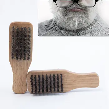 

1pcs Natural Long Handle Facial Mustache Grooming Massage Bristle Men Shaving Brush Scrub Hair Comb Beard Brush Beauty Health