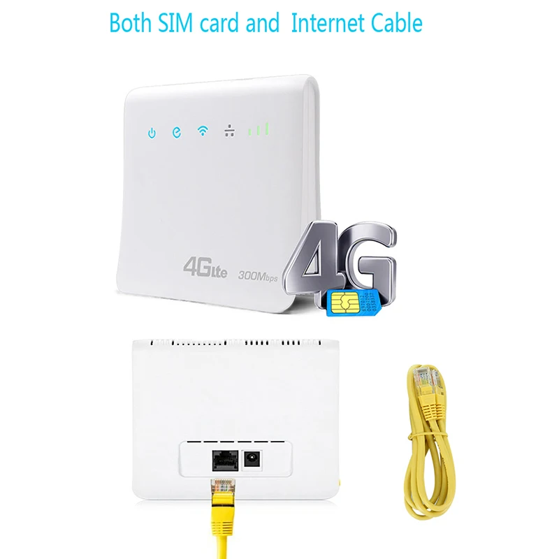 300 Мбит/с Wi Fi роутер 4G Lte Cpe мобильный с поддержкой порта LAN порт SIM карты
