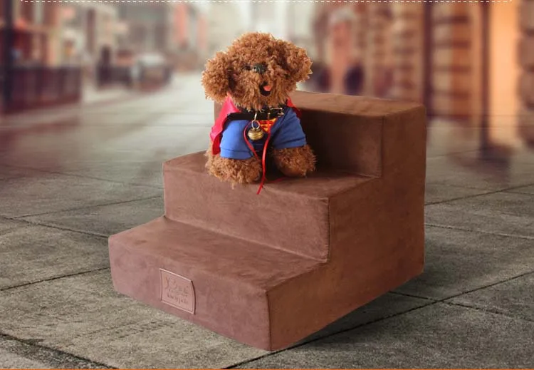 

Pet Dog Stairs 3 Steps Ladder Small Dog house for Puppy Cat Pet Stairs Anti-slip Removable Puppy Dogs Bed Stairs Pet Supplies