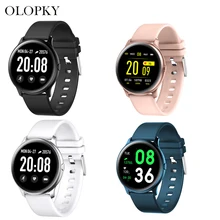 KW19 Waterproof Bluetooth Smart Watch For Women & Man Heart Rate Health Blood Pressure Monitor Sport Weather Forecast Smartwatch