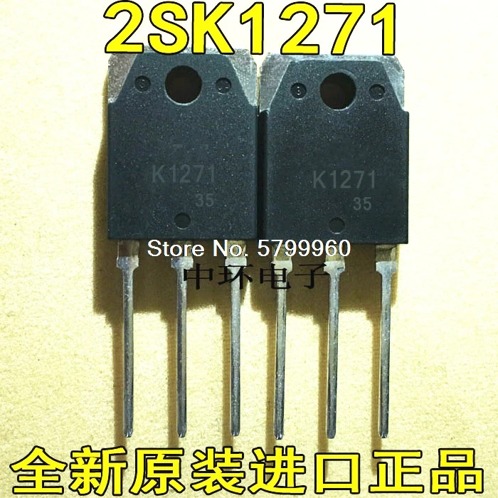 10 шт./лот 2SK1271 K1271 TO-3P 1400V 5A транзистор | Электронные компоненты и принадлежности
