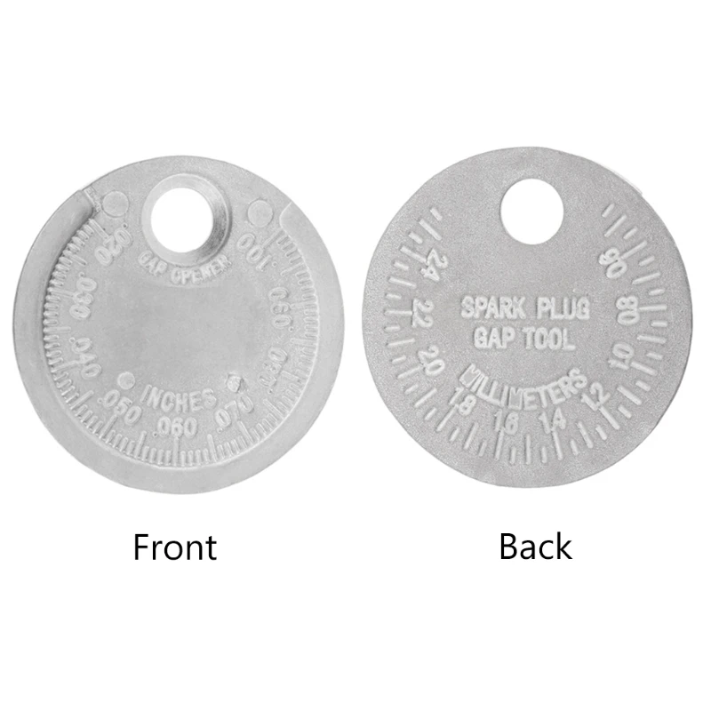 

Spark Plug Gauge Tool Measurement Coin-Type 0.6-2.4mm Range Spark Plug Gage