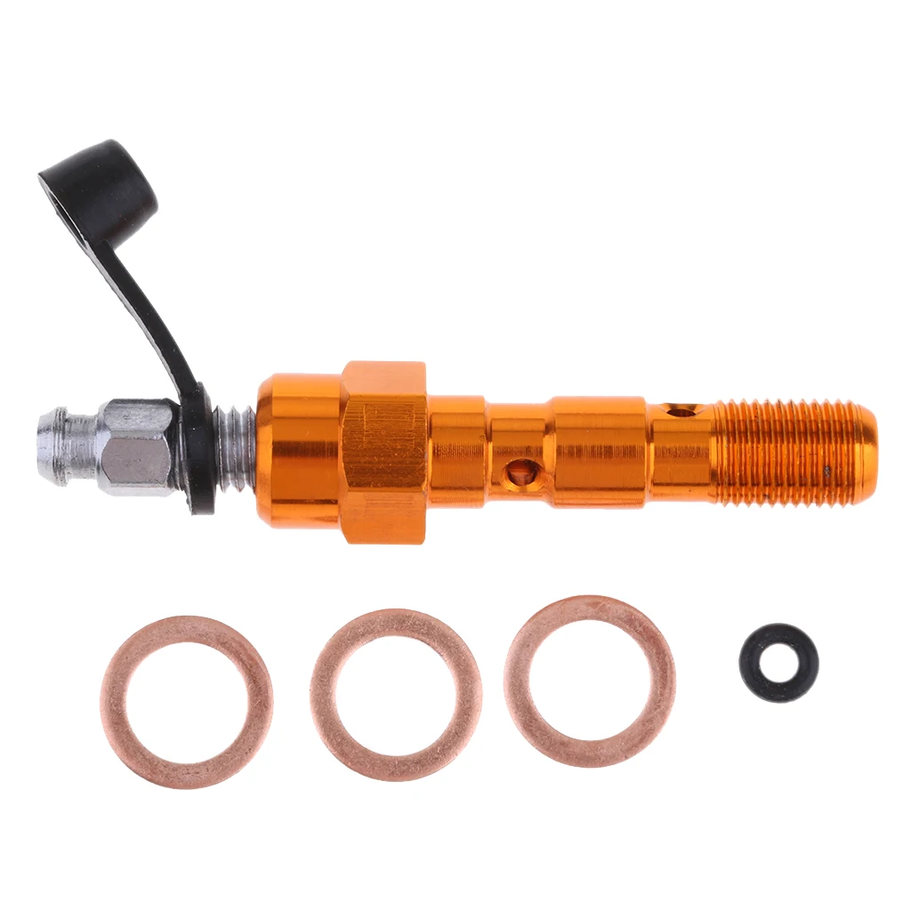 Motorcycle Double Banjo Bolts & Washers for Brake Caliper Master Cylinder M10 x1.25/M10 x 1.0mm