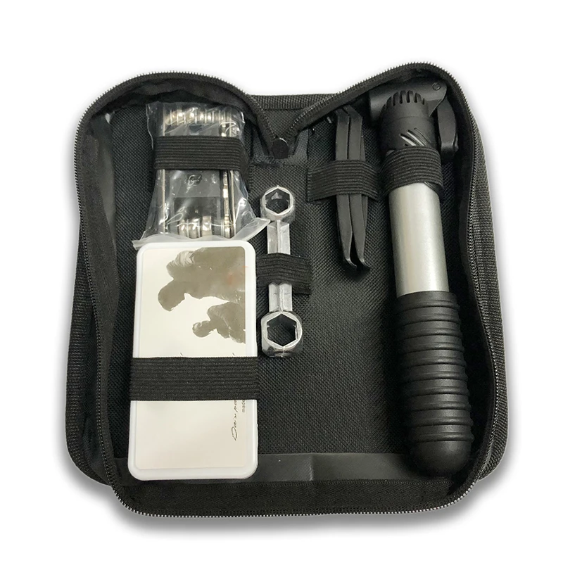 HOT Sale MTB Bicycle Tool Bag Multi-Function Folding Tire Repair Kits Multifunctional Kit Set With Pouch Pump For Bike |