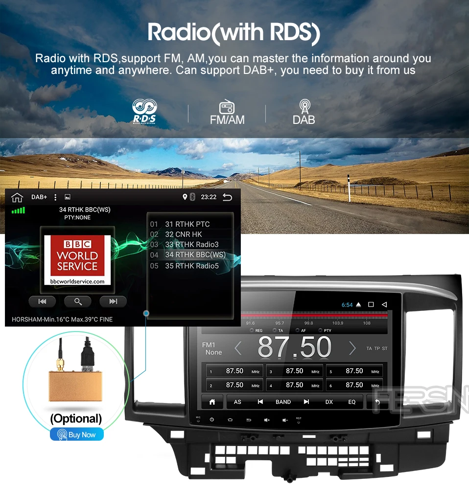 Excellent Fersinny CYS1060 2G Octa Core Android 9.0 for Mitsubishi Lancer stereo multimedia GPS Radio car dvd gps player stereo gps 8