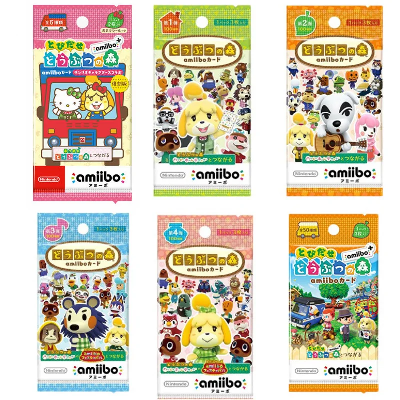 Карты для пересечения животных Nintendo amiibo 1 2 3 4 5 новый лист маршала ДЛЯ NS New Horizon Wii U