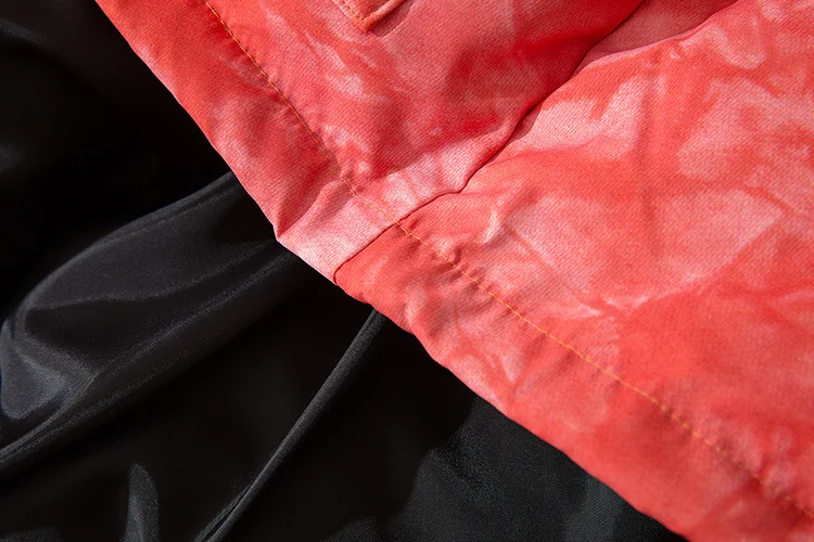 Мужская парка Tie Dye, зимние толстые куртки с капюшоном, ветровка в стиле хип-хоп, уличная одежда унисекс, хлопковые пальто, мужская верхняя одежда с подкладкой оверсайз