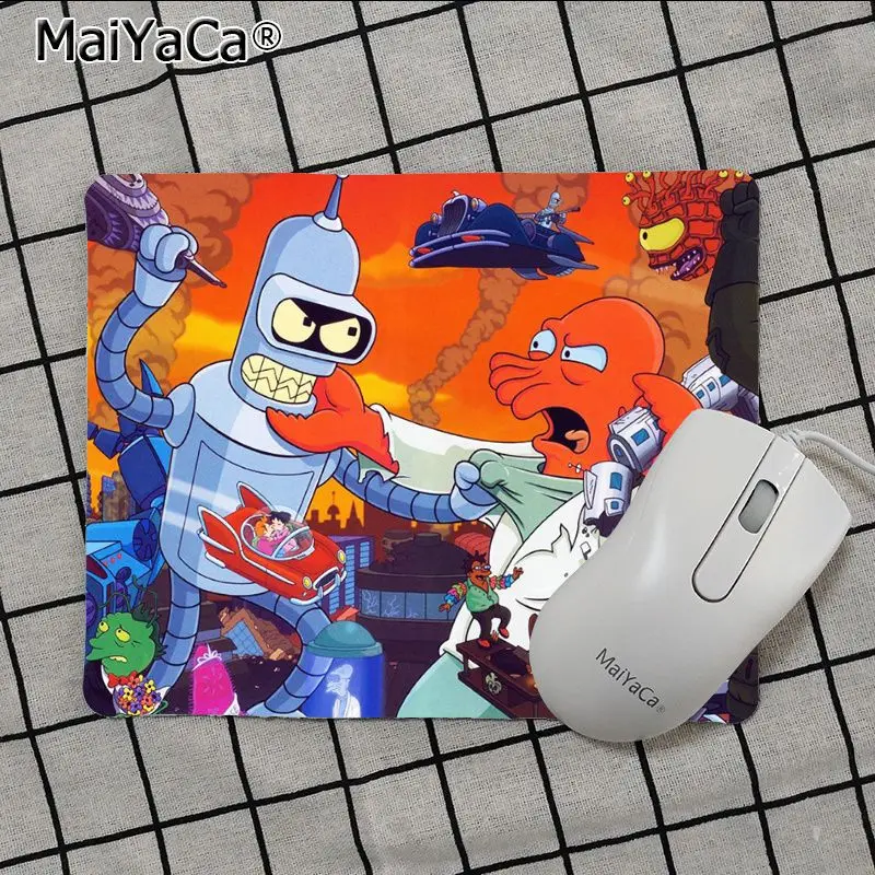 No Lock Edge18x22cm Maiya высокое качество Futurama Бендер робот принт «Planet Express» клавиатура коврики для игровой мыши Лидер продаж подставка под руку мышь - Цвет: No Lock Edge18x22cm