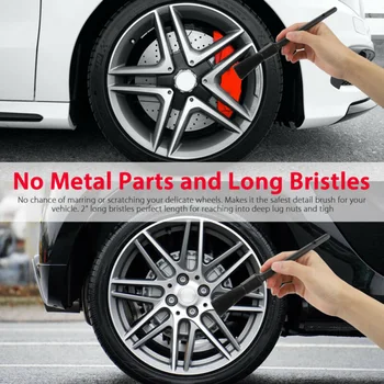 

For Wheel Clean Detailing Brush 5pcs/Set Vehicle Auto Interior Brand New