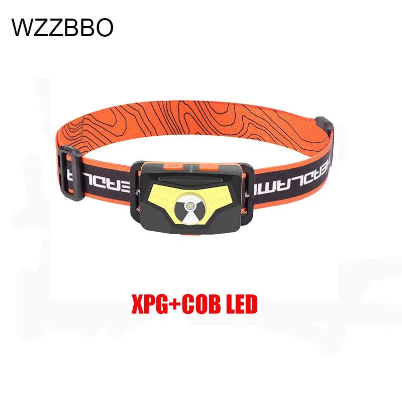 20000 lm ricaricabile con sensore di zoom Torcia frontale a LED per corsa campeggio torcia frontale
