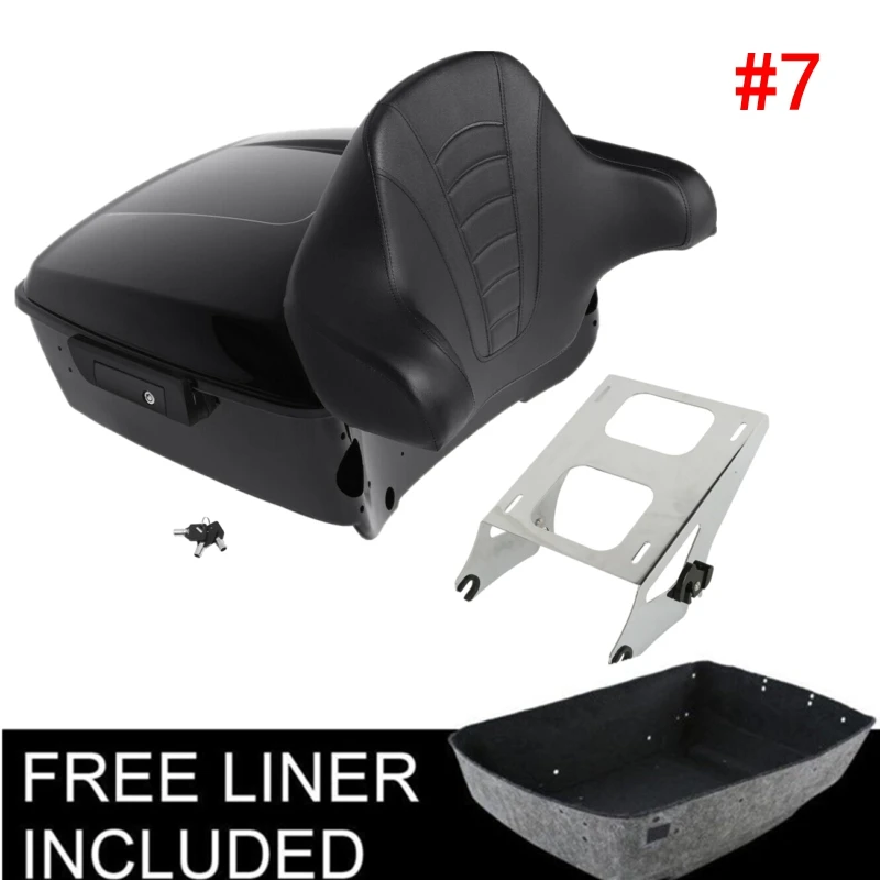 Motorcycle King Trunk Backrest Luggage Mounting Rack For Harley Tour Pak Touring Road Electra Street Glide FLHX FLHR 2014-