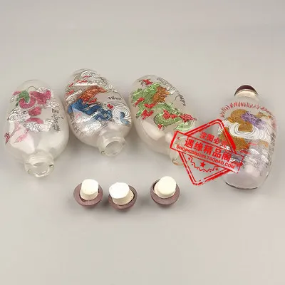 Oriental Dragon Snuff Bottle with Ancient Inner Painting