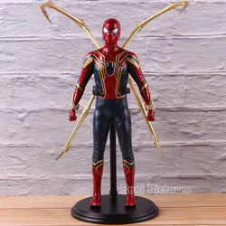 Железный Паук-человек ПВХ Коллекционная экшн-фигурка Марвел модель Мстителей игрушка 1/6th весы Статуи 28 см