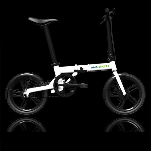 Складной электрический велосипед Smart ebike 250 Вт Мотор спиц колеса 16 дюймов шины велосипед - Цвет: white 5 knife wheel